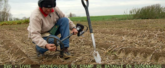 archéologie du champ de bataille à Oudenaarde